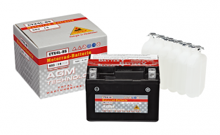 12 v 3Ah AGM moto batterij / CTX4L-BS / YTX4L-BS